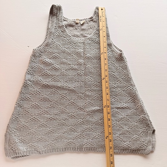 Anthropologie Moth Silver Sweater Vest Medium - Picture 11 of 17